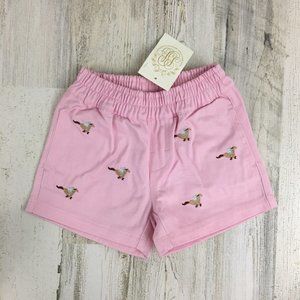 Beaufort Bonnet Company Critter Sheffield Shorts Pink Horse Embroidered 2T NWT